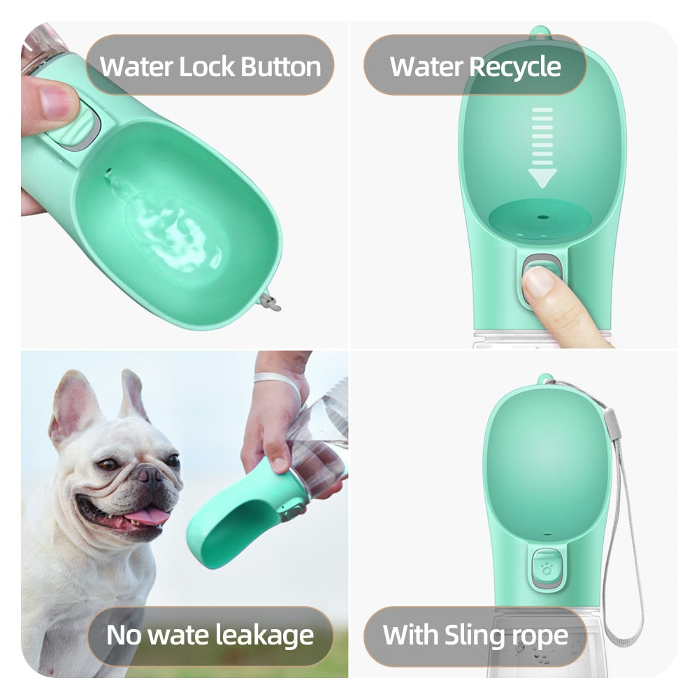 Mobile Hundetrinkflasche - Ideal für Unterwegs